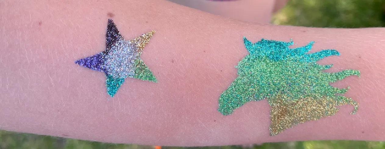 Glitzer Tattoos für Kindergeburtstag & Events in NRW