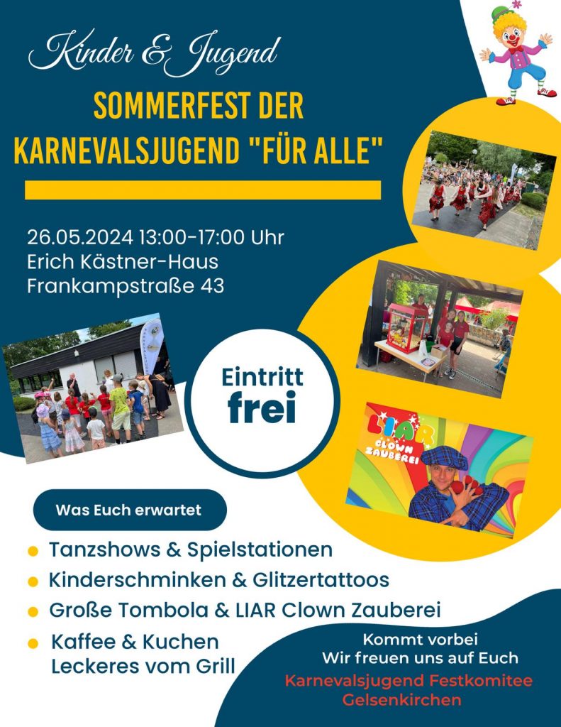 Clown Zauberer auf dem Sommerfest in Gelsenkirchen