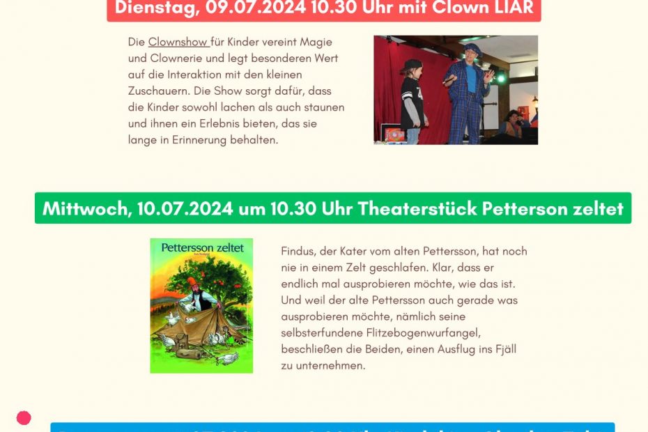 Programm Gescher Sommer