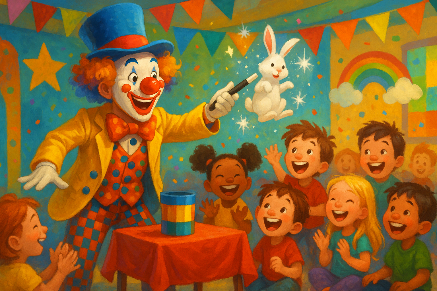 Zaubershow im Regenbogenhaus